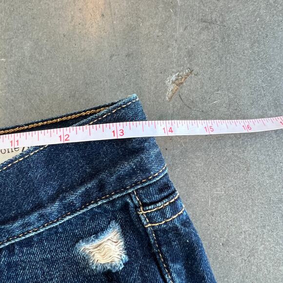 Vintage Y2K Rag & Bone Distressed Doris Wash Blue Cut Off Jean Short Women's 25 - Picture 4 of 6